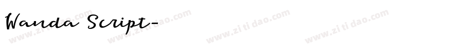 Wanda Script字体转换